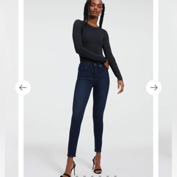 Good American Good Legs Crop Jean - Picture 1 of 10